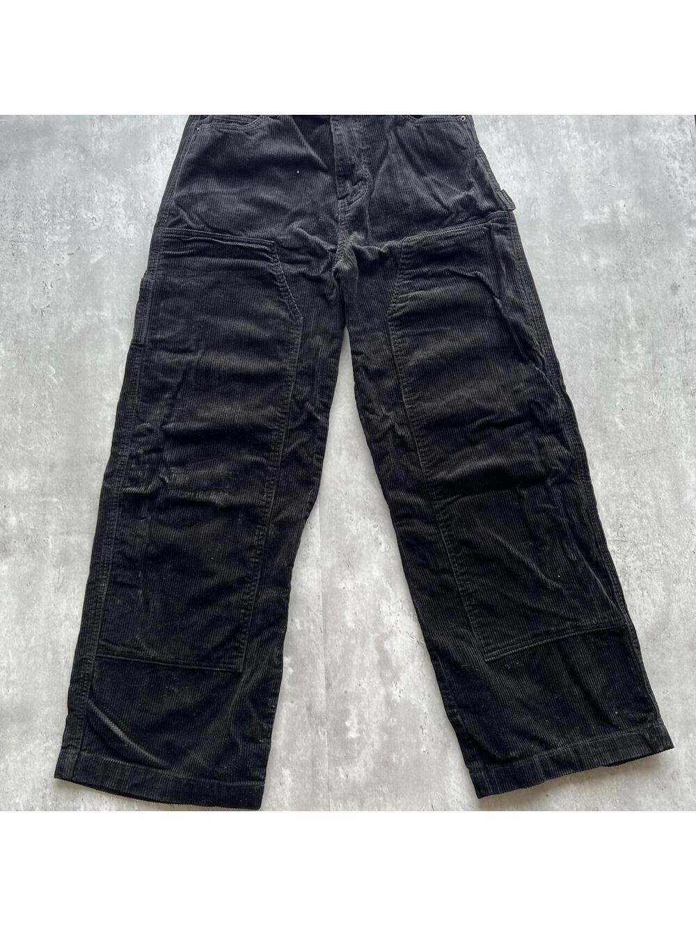 Black corduroy double knee pants No Boundaries 30 x 31